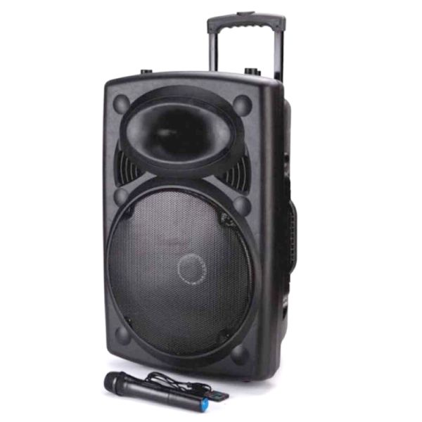 Преносим високоговорител ЕК-1201, Аудио система, LED Осветена, Bluetooth, Адаптер