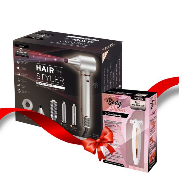 Мулти Стайлър ЕК-988 5 в 1+ Дамски Тример ЕК-292W  Подарък