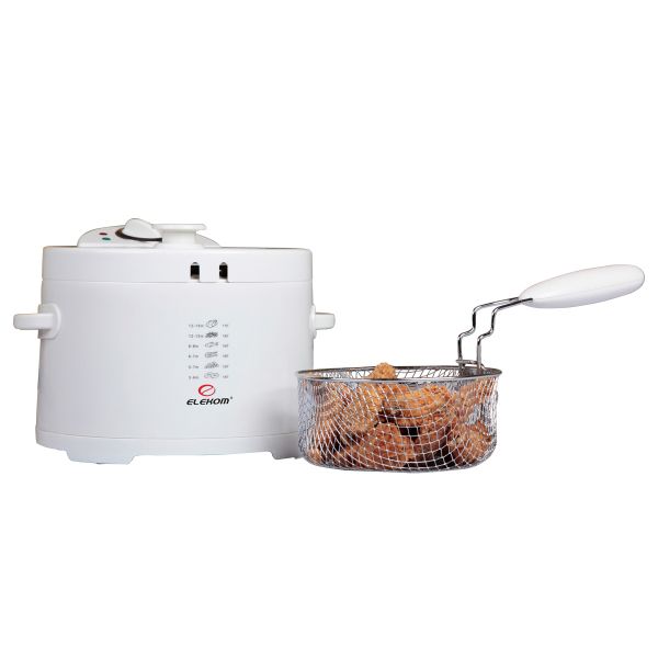 Фритюрник EK-10303, 2000 W, 2,5 L, вадещ се контейнер, отделящ се нагревател, кошница