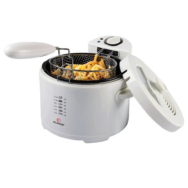 Фритюрник EK-10303, 2000 W, 2,5 L, вадещ се контейнер, отделящ се нагревател, кошница