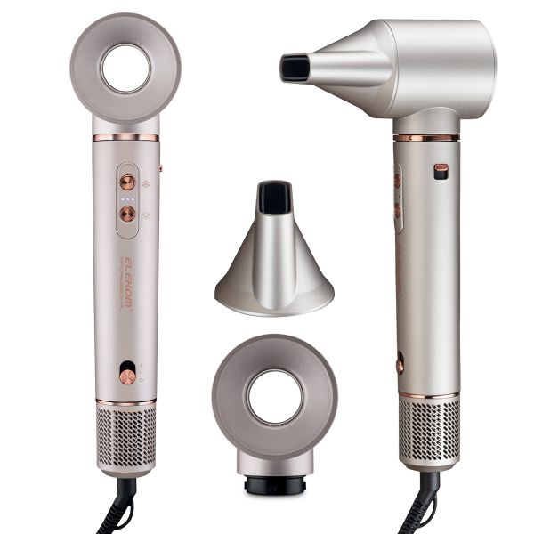 Високоскоростен Сешоар Стайлър ЕК-988 5 в 1, 1400W, Йонизация, BLDC мотор