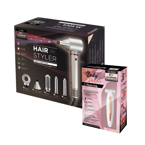 Мулти Стайлър ЕК-988 5 в 1+ Дамски Тример ЕК-292W  Подарък