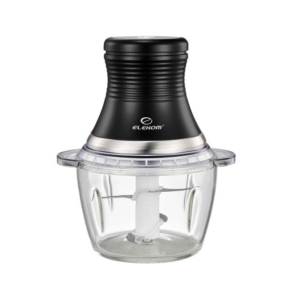Чопър  EK-1011GS, 300W, 2 режещи остриета от неръждаема стомана, Стъклена купа 1.2 Литра