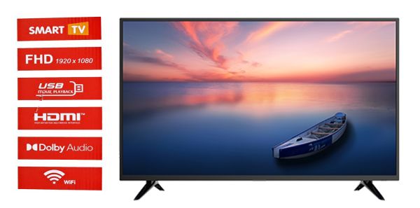 LED Телевизор, 43", SMART, DOLBY AUDIO