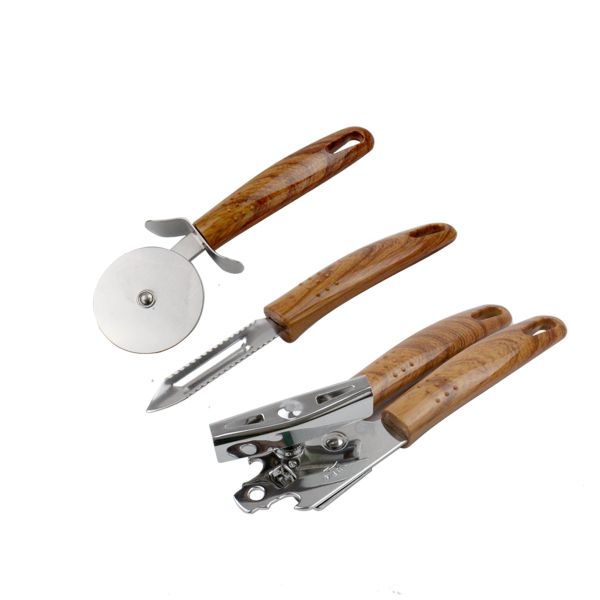 Практичен комплект кухненски прибори ЕК-6672 от 8 части, Висококачествена неръждаема стомана, за ползване поотделно или с органайзер