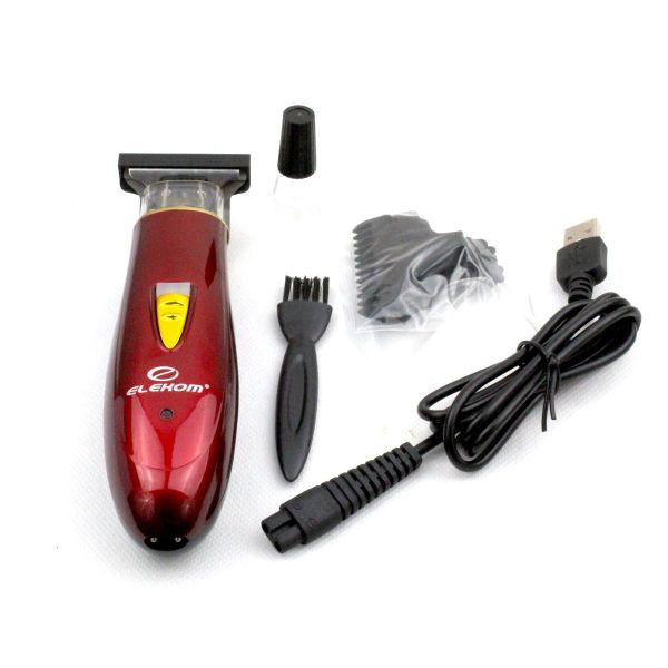 Комплект за Нея и  Него - Мини преса за коса EK-122B и Машинка за подстригване и Фейд прическа EK-720A