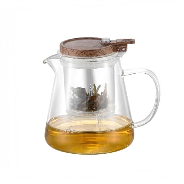 Кана за чай TP-950 - 950 ml, боросиликатно термоустойчиво стъкло