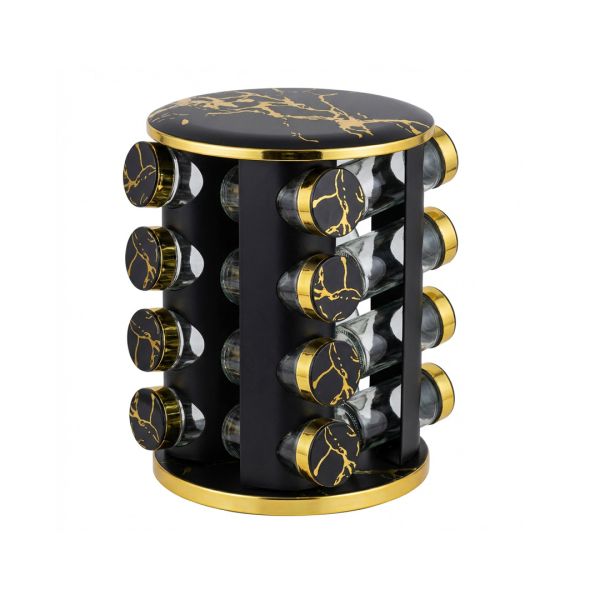 Комплект за подправки  ЕК-16140-5, 16 бр., На въртяща се стойка