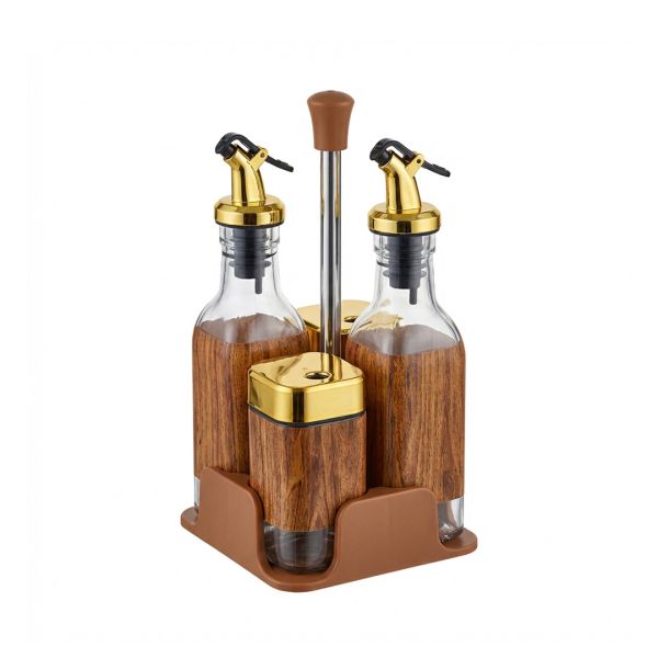 Комплект за подправки  ЕК-16140-12, 4 бр., Луксозна визия, Оливерник