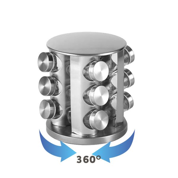 Комплект за подправки  ЕК-16140-2, 12 бр., На въртяща се стойка